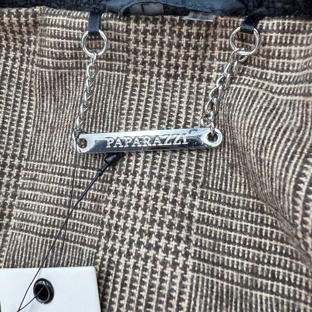 Paparazzi Patchwork Coat Leopard Print Jacquard F… - image 3